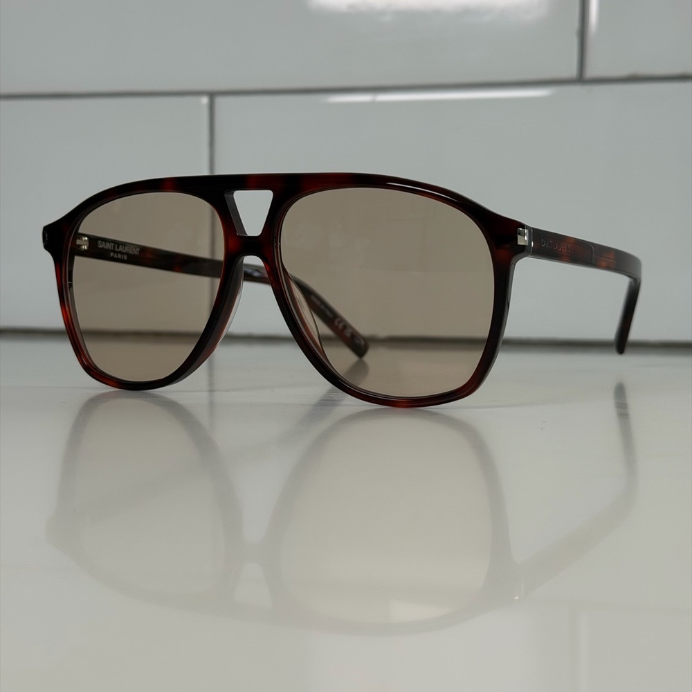 Brand New Saint Laurent Havana Tortoise Sunglasses
